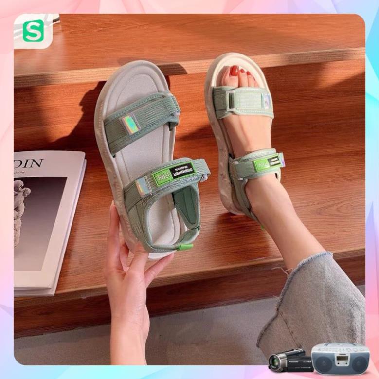 Sandal Nữ Quai Dán FIN Hàn Quốc Quai 3 Màu Hot Trend