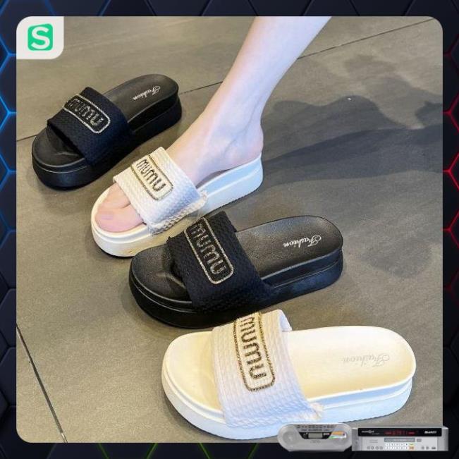 Dép Bánh Mỳ Nữ MUMU Độn Đế Siêu Hót Trends
