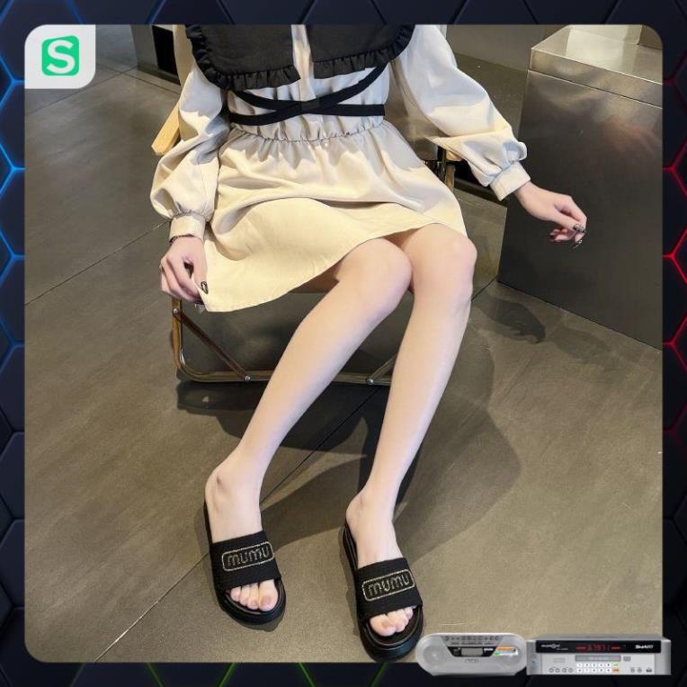 Dép Bánh Mỳ Nữ MUMU Độn Đế Siêu Hót Trends