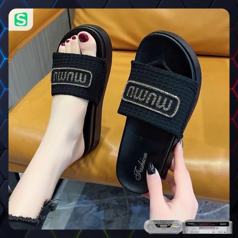 Dép Bánh Mỳ Nữ MUMU Độn Đế Siêu Hót Trends