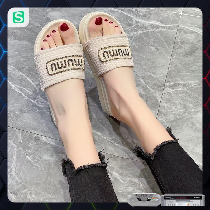 Dép Bánh Mỳ Nữ MUMU Độn Đế Siêu Hót Trends