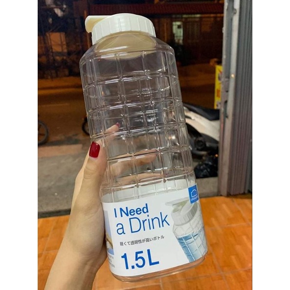 BÌNH NƯỚC LOCK&LOCK 1L TRONG SUỐT