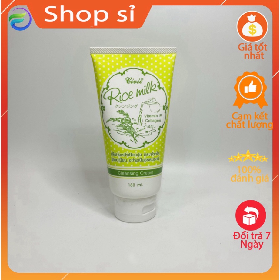   Sữa rửa mặt gạo Civic Rice milk Thái Lan 180ml