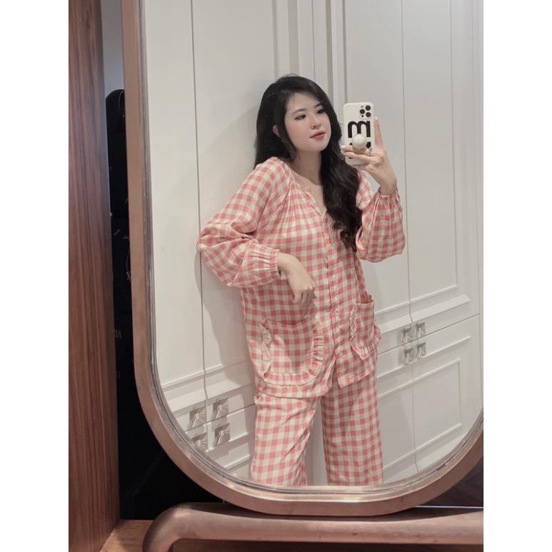 BỘ NGỦ PIZAMA CARO 2 MÀU NEW