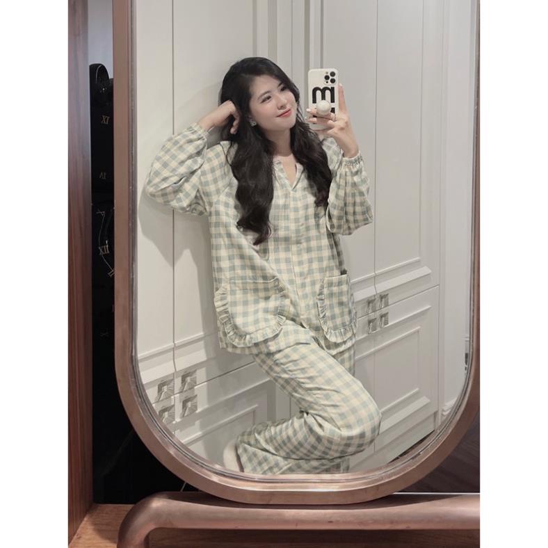 BỘ NGỦ PIZAMA CARO 2 MÀU NEW