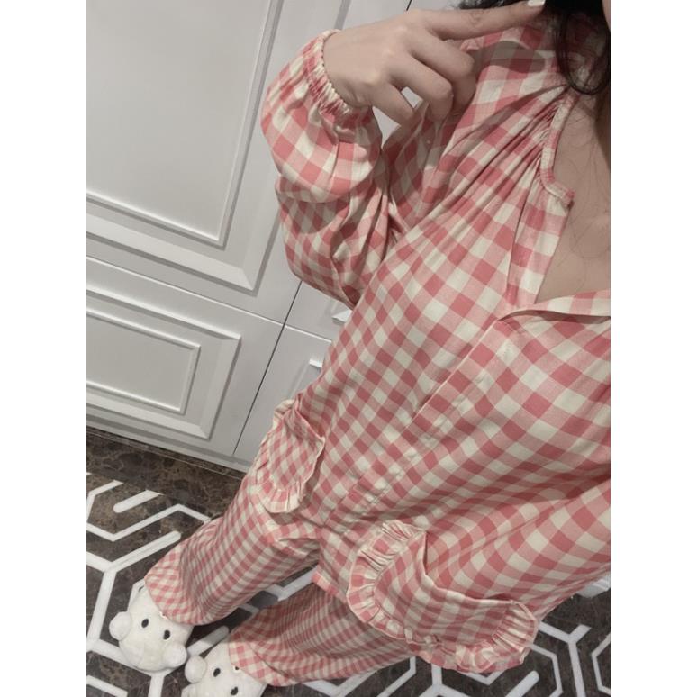 BỘ NGỦ PIZAMA CARO 2 MÀU NEW