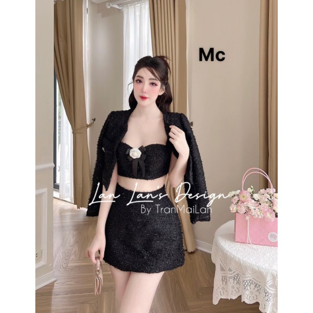 Sét dạ 3 món 💯HÀNG THIẾT KẾ TẾT 2024 💖