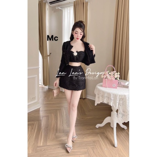 Sét dạ 3 món 💯HÀNG THIẾT KẾ TẾT 2024 💖