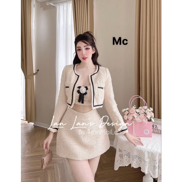 Sét dạ 3 món 💯HÀNG THIẾT KẾ TẾT 2024 💖