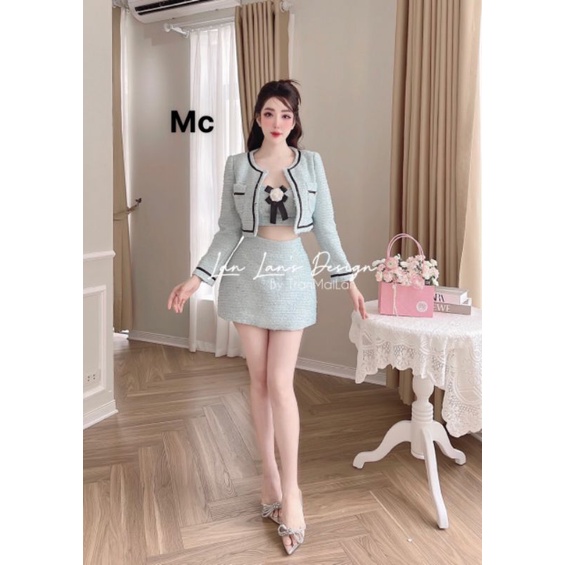 Sét dạ 3 món 💯HÀNG THIẾT KẾ TẾT 2024 💖