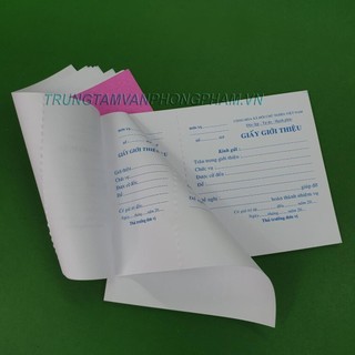 Giấy giới thiệu giấy trắng