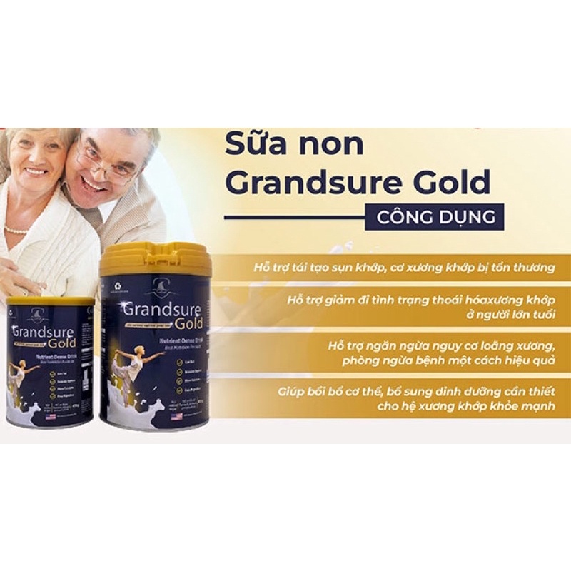 Sữa non Grandsure Gold 850g dành riêng cho người xương khớp
