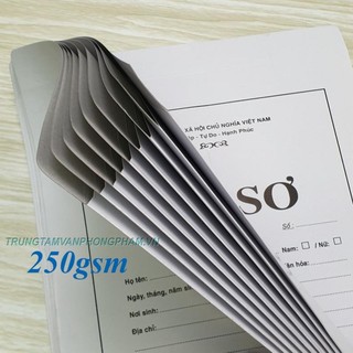 Lốc 10 cái bao bì thư a4 trắng mỏng / dày có chữ hồ sơ -