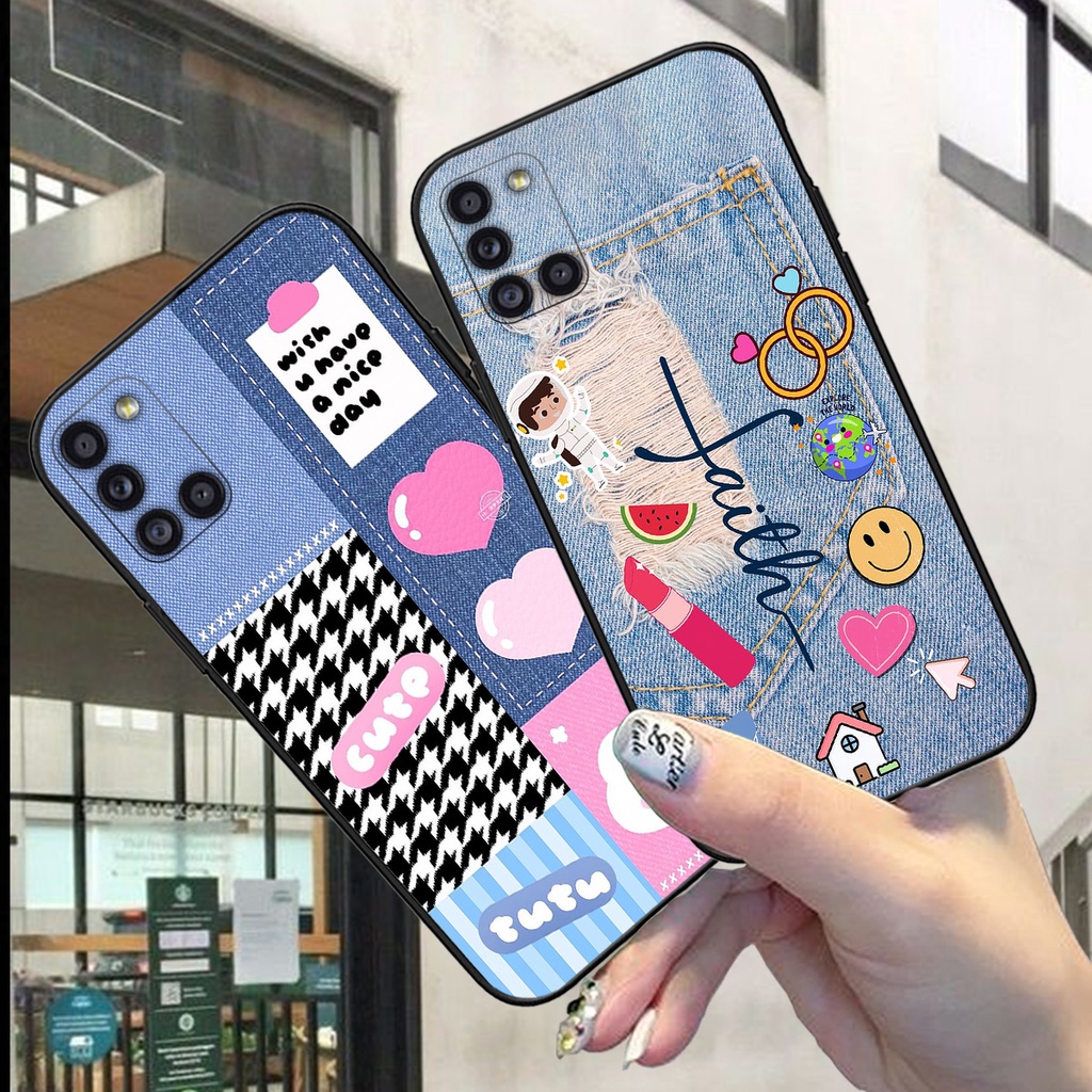Ốp Lưng Samsung A31 , A51 , A71 in hình vải bò , đan len mùa đông ấm áp mẫu mới