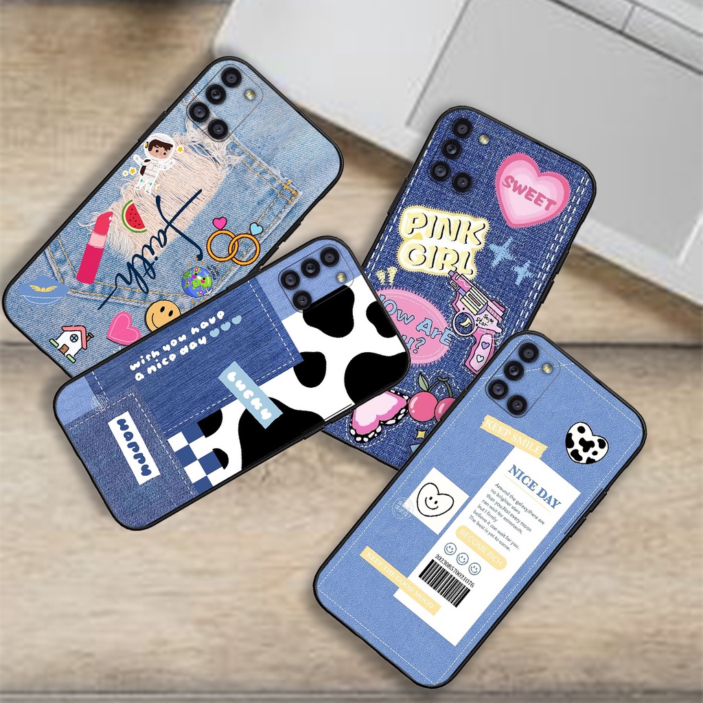 Ốp Lưng Samsung A31 , A51 , A71 in hình vải bò , đan len mùa đông ấm áp mẫu mới