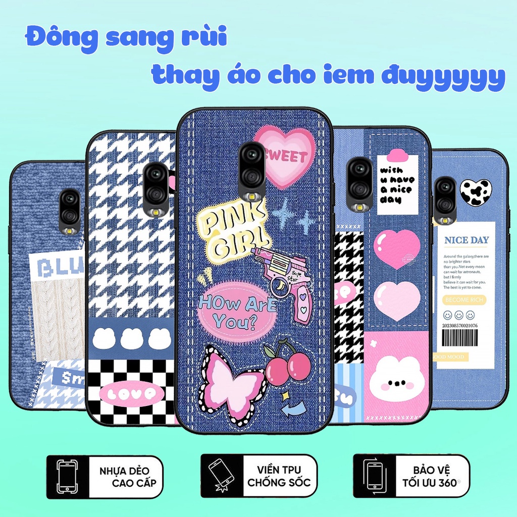 Ốp Lưng Samsung J7 Plus , J7 pro , J7+ in hình vải bò , đan len mùa đông ấm áp mẫu mới