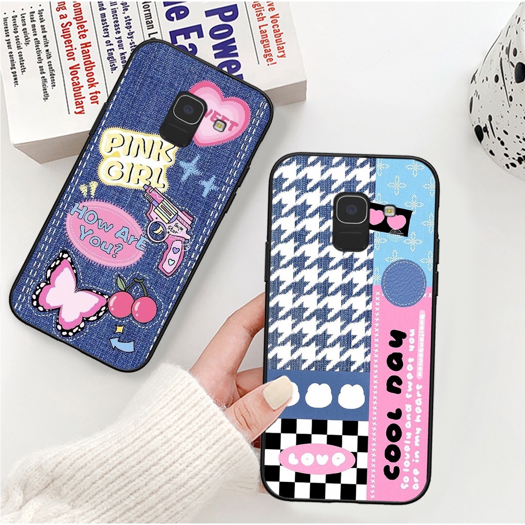 Ốp Lưng Samsung J6 2018 , J6 Plus , J8 , J6+ in hình vải bò , đan len mùa đông ấm áp mẫu mới