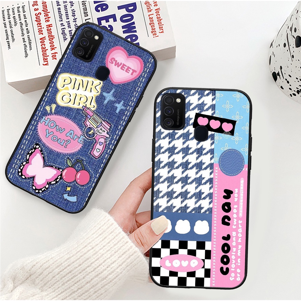 Ốp Lưng Samsung M21 , M30s in hình vải bò , đan len mùa đông ấm áp mẫu mới