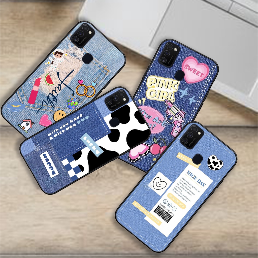 Ốp Lưng Samsung M31 , M51 , M52 in hình vải bò , đan len mùa đông ấm áp mẫu mới