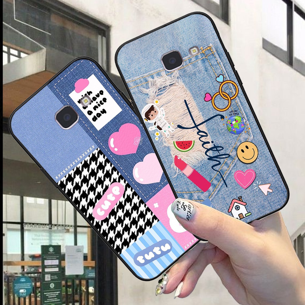 Ốp Lưng Samsung A9 Pro , C9 Pro in hình vải bò , đan len mùa đông ấm áp mẫu mới