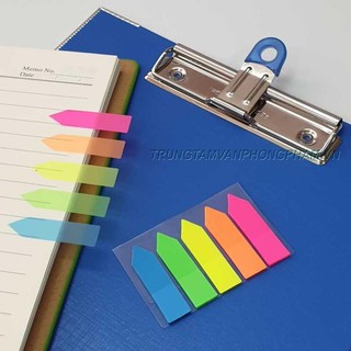 Giấy Note 5 màu nhựa mũi tên 100 sheets