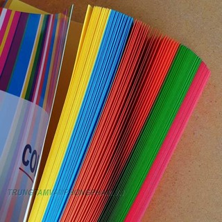 Giấy a4 - xấp 100 tờ trộn 5 màu