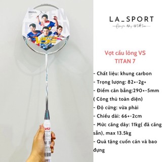 Vợt cầu lông VS Blade chính hãng, căng sẵn 11kg tặng kèm bao đựng và quấn cán