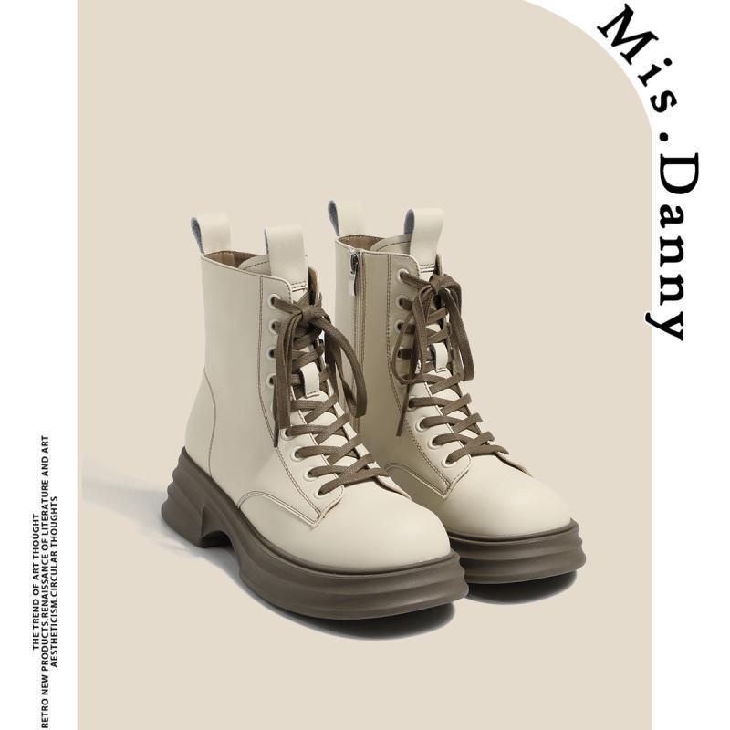 Giày Bốt Da Mềm Đế Dày Thời Trang Cho Nữ