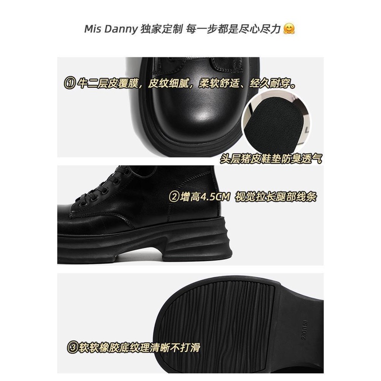 Giày Bốt Da Mềm Đế Dày Thời Trang Cho Nữ