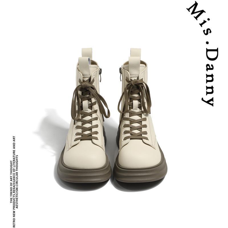 Giày Bốt Da Mềm Đế Dày Thời Trang Cho Nữ