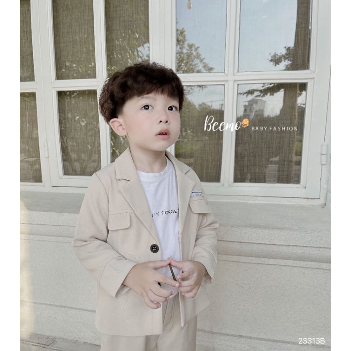 Set vest bé trai 🐻Hãng BEEMO🐻 Set công tử bé trai size 80-130