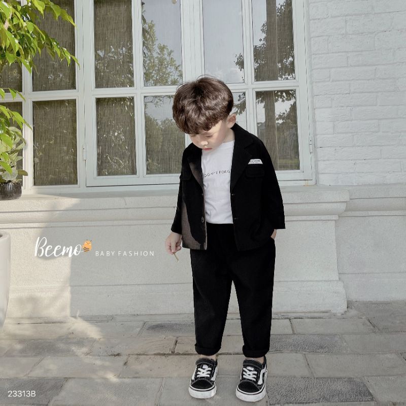 Set vest bé trai 🐻Hãng BEEMO🐻 Set công tử bé trai size 80-130
