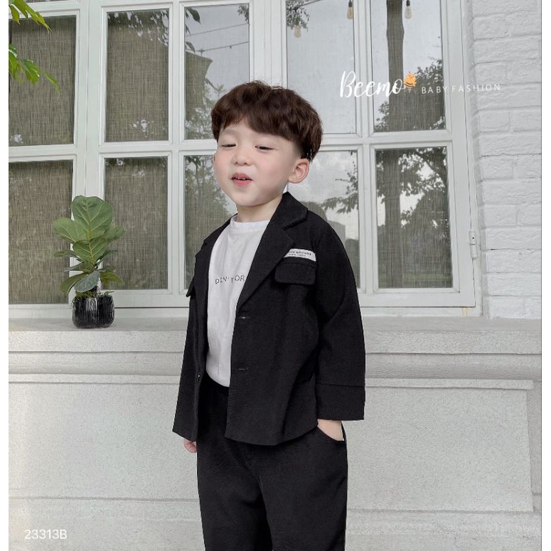 Set vest bé trai 🐻Hãng BEEMO🐻 Set công tử bé trai size 80-130