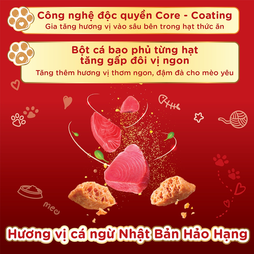 Thức ăn hạt cho mèo Silver Spoon Vị Cá ngừ 1kg