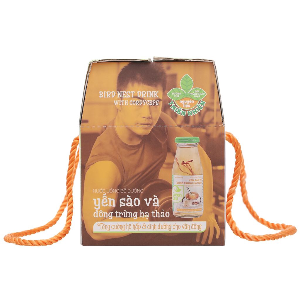 Yến Sào Đông Trùng Hạ Thảo Green Bird 185ml x 6 Chai