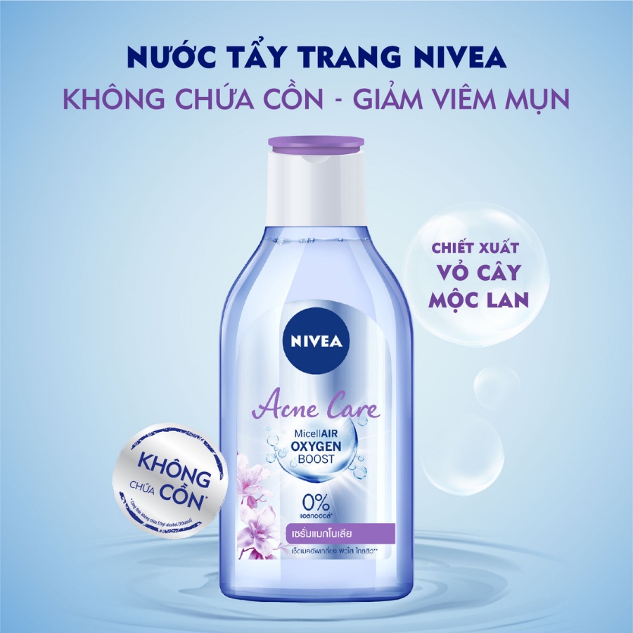 Nước Tẩy Trang Ngừa Mụn Acne Care Micellar Water Nivea 400ml