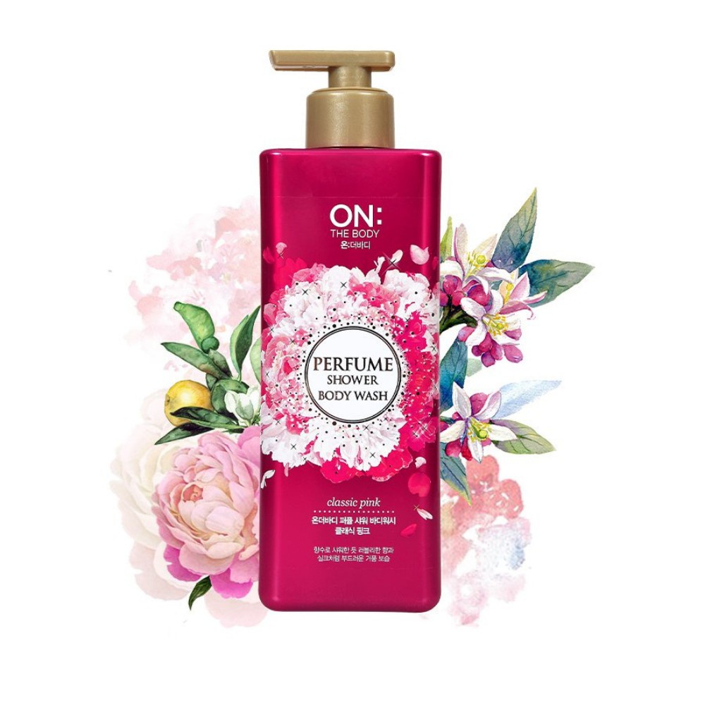 Sữa Tắm Dưỡng Ẩm Hương Nước Hoa Classic Pink ON THE BODY 500Gr
