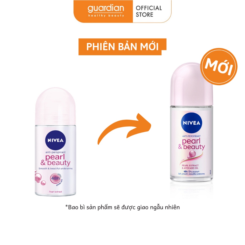 Lăn Khử Mùi Ngọc Trai Sáng Mịn Pearl & Beauty Nivea 50ml
