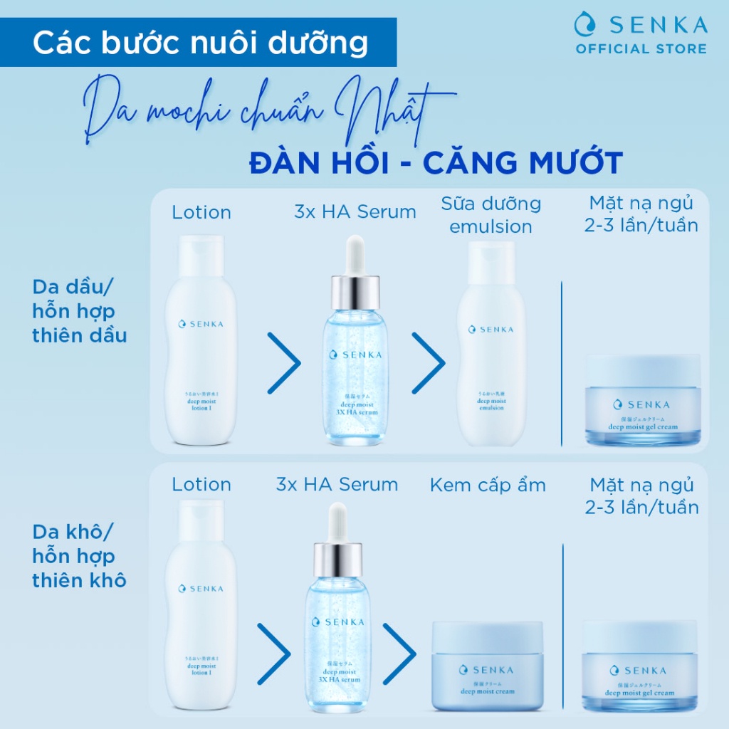 Sữa Dưỡng Cấp ẩm chuyên sâu Senka Deep Moist Emulsion 150ml