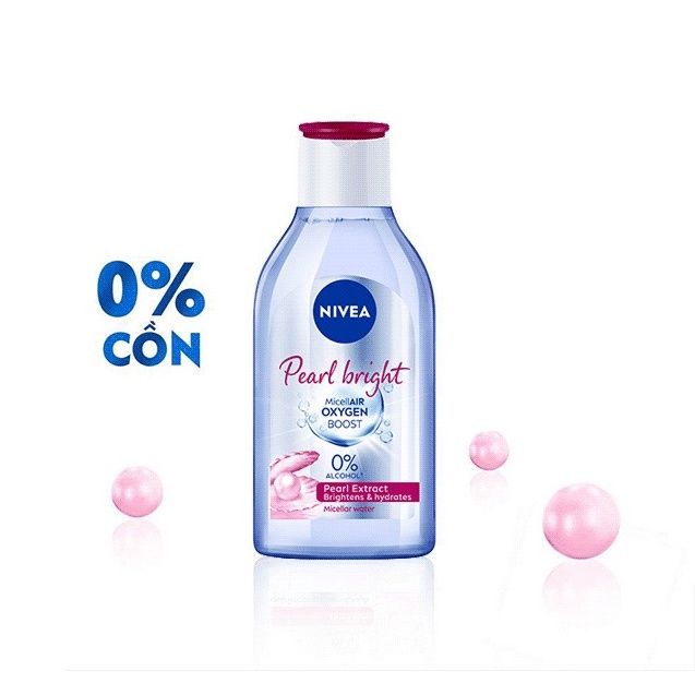 Nước Tẩy Trang Làm Sáng Da Pearl White Micellar Water Nivea 400ml