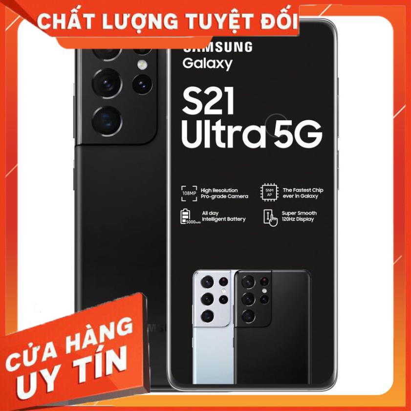 Điện thoại Samsung S21 Ultra 5G 2 sim Snapdragon 888 Ram 12Gb-128Gb Bảo Hành 12 tháng lỗi 1 đổi 1 Toàn Quốc