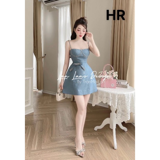 Váy bò đính đá 💯HÀNG THIẾT KẾ TẾT 2024 💖