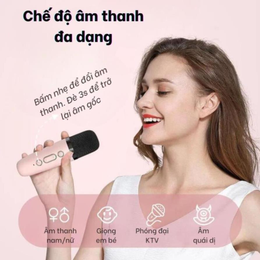 Loa Bluetooth, Loa Karaoke Mini K12 Sạc Pin Không Dây, Âm Thanh Hay Bass Chuẩn Tặng Kèm 2 Míc Hát, Bảo Hành 12 Tháng