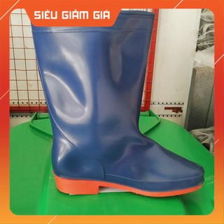 Ủng xanh dương đế đỏ chống thấm nước đi mùa mưa - Giá rẻ, chất lượng, được đổi trả