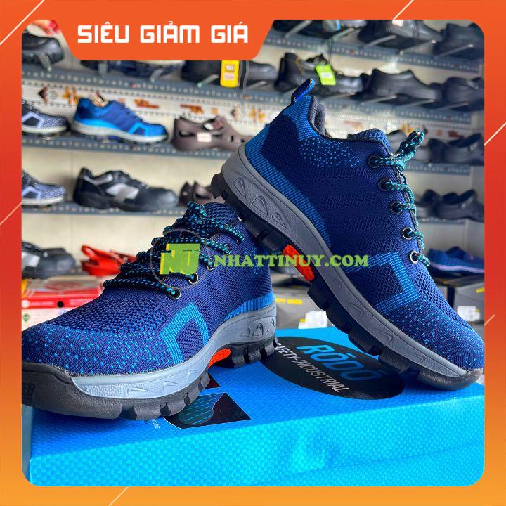 Giày công trình xây dựng Rodo Safety RD-02 bảo vệ đôi chân an toàn - mũi thép đế thép chống trượt tốt
