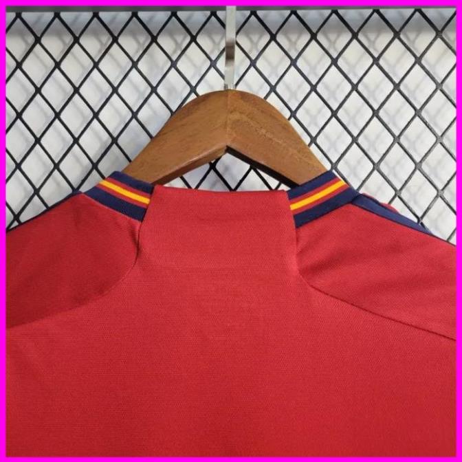 Xả Hàng Áo bóng đá / Áo Đá Banh ĐT TÂY BAN NHA ĐỎ -  - Vải Polyester Gai Thái  - Chuẩn Mẫu Thi Đấu