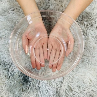 Combo sỉ 50 bát nhựa trong đẹp size to 22cm lớn dùng trong spa thẩm mỹ viện