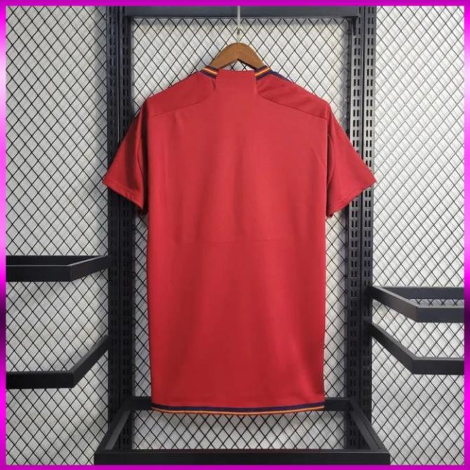 Xả Hàng Áo bóng đá / Áo Đá Banh ĐT TÂY BAN NHA ĐỎ -  - Vải Polyester Gai Thái  - Chuẩn Mẫu Thi Đấu