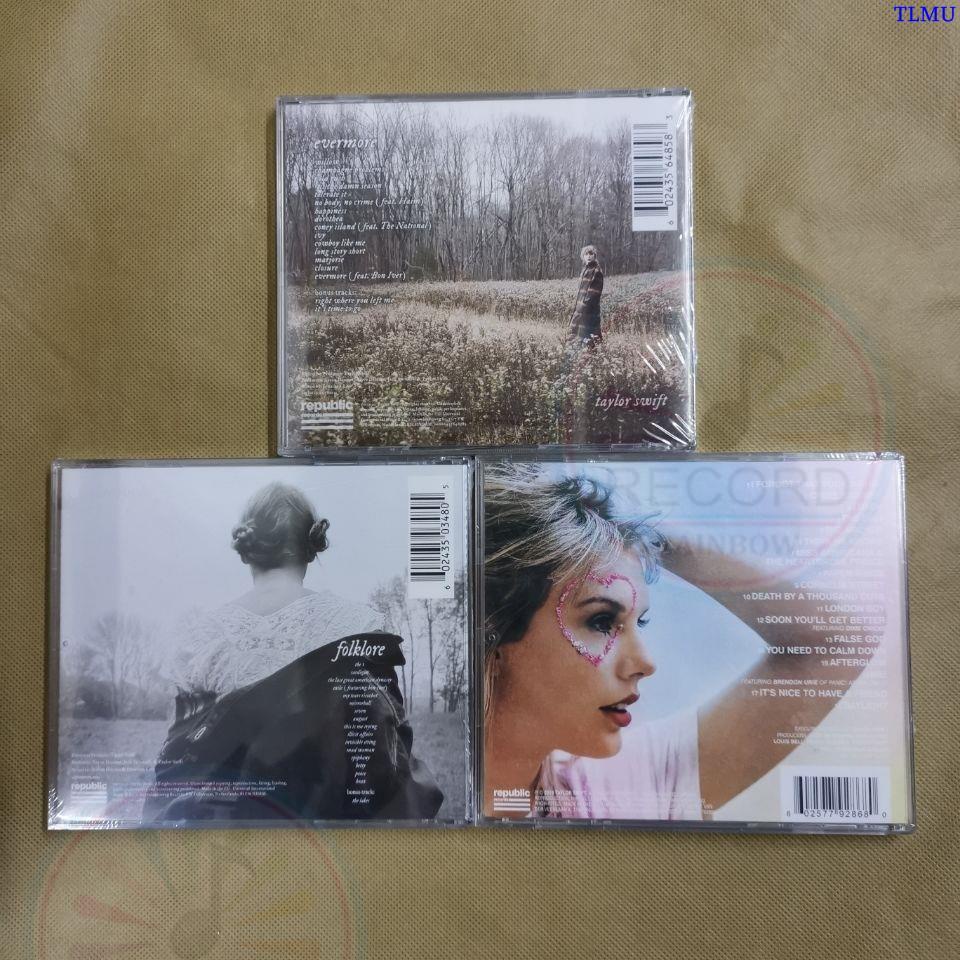 Taylor Swift - Evermore + Lover + Folklore CD Album Bundle Case