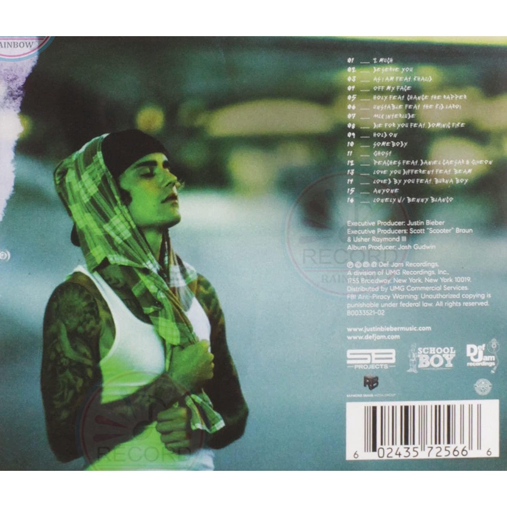 Justin Bieber - Justice 2021 New Album CD